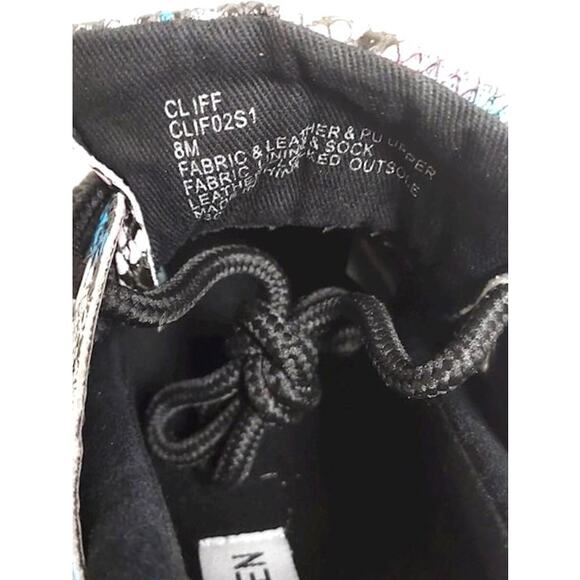 Steve Madden Cliff Bright Multicolor Snake Print Leather Sneakers 8 - Picture 5 of 9